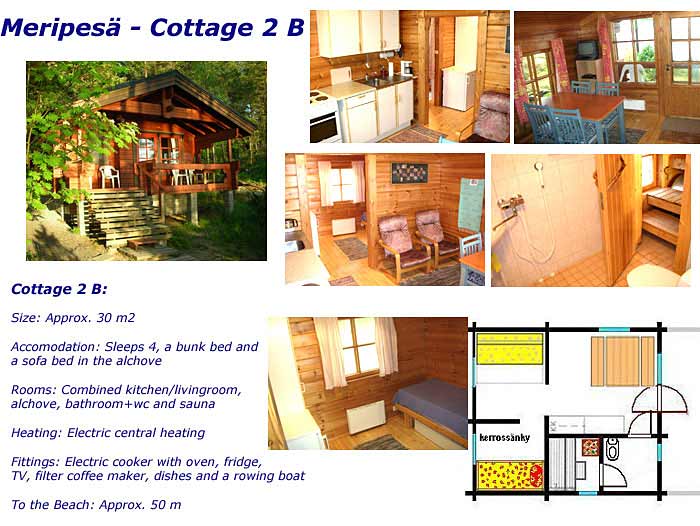 Meripesä cottages Kimito - Cottage #2 B